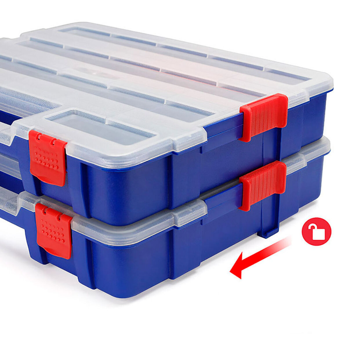 Boîte à outils Workpro polypropylène 18 Compartiments