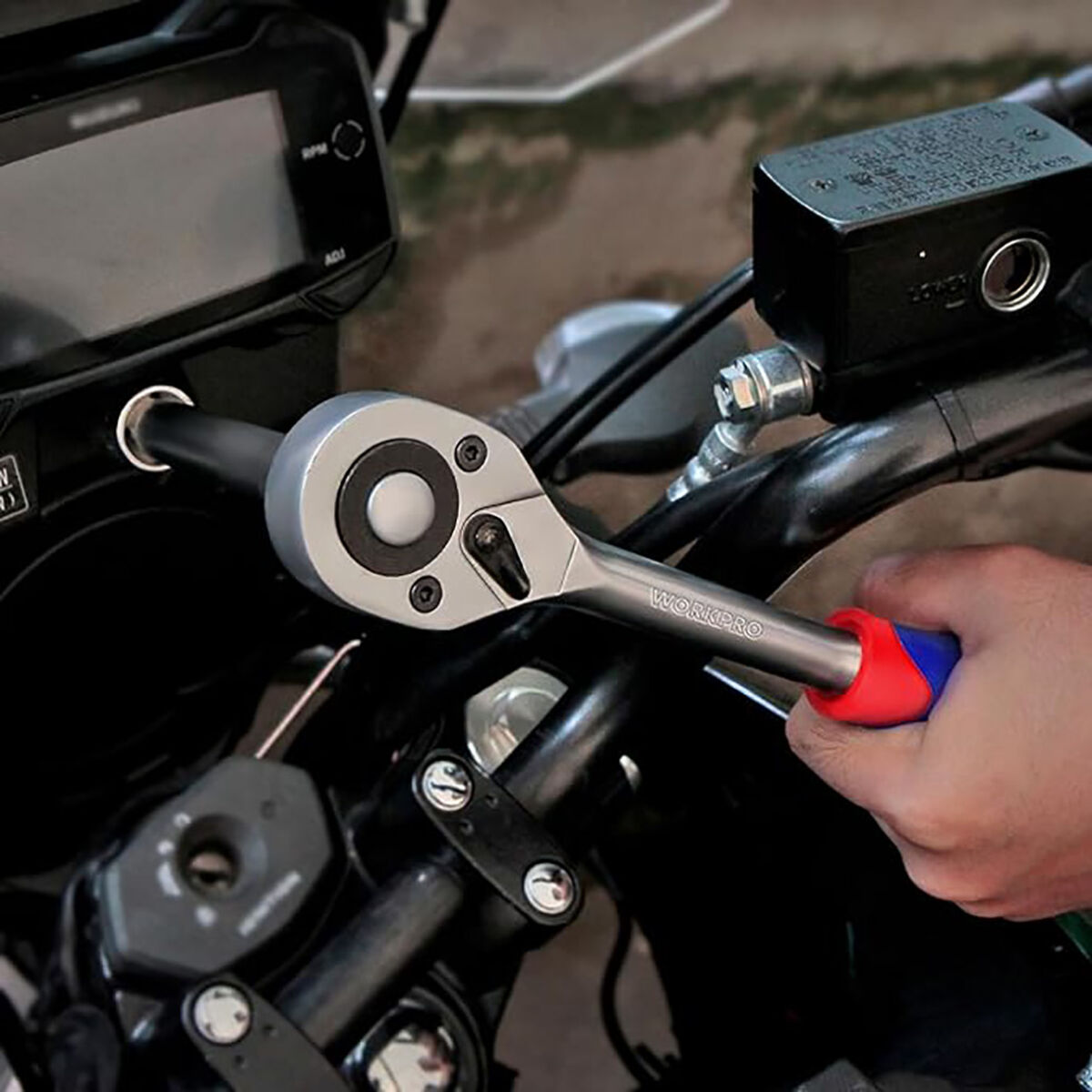 Socket set Workpro 1/4"