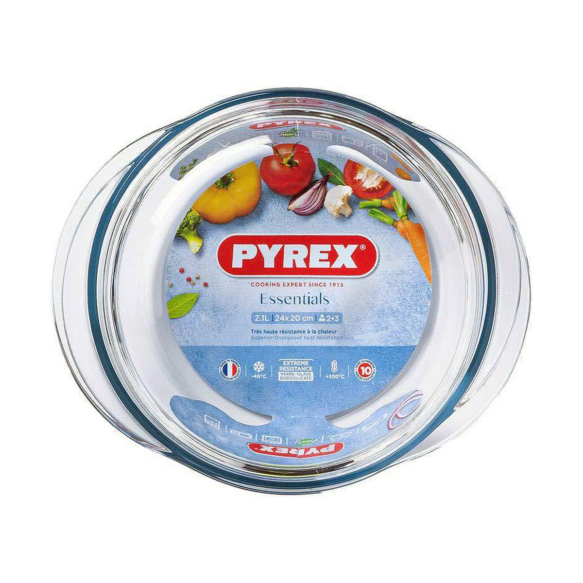 Casseruola con coperchio Pyrex Essentials Trasparente 2,1 L