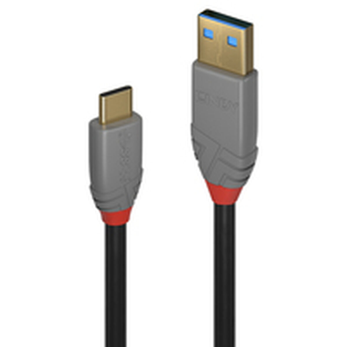 USB-C-kabel LINDY 2 m Sort
