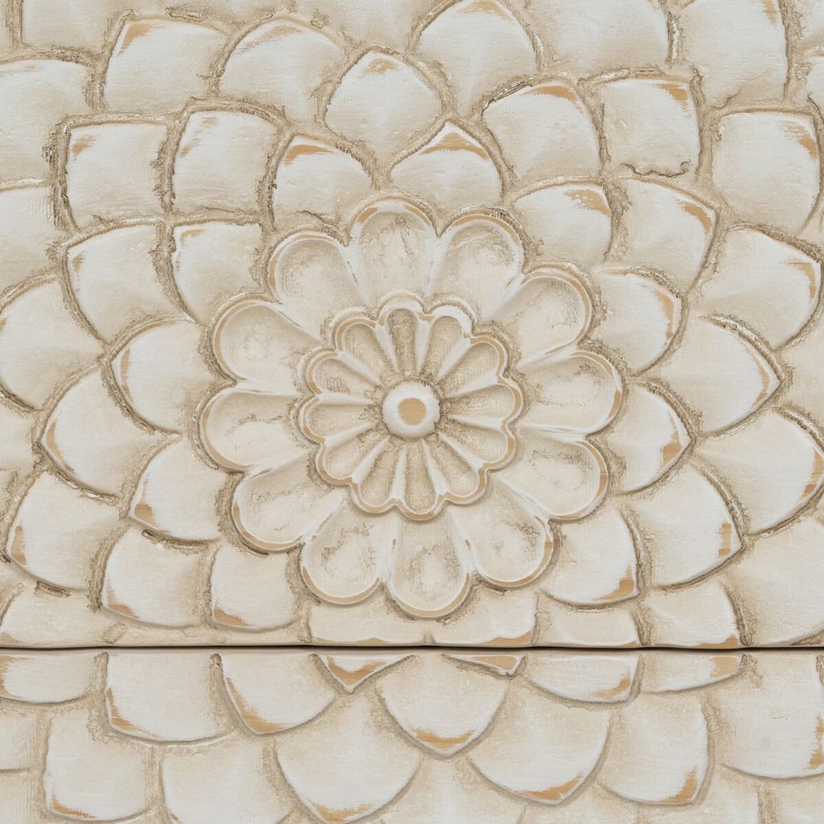 Table de Nuit MANACOR Blanc Marron