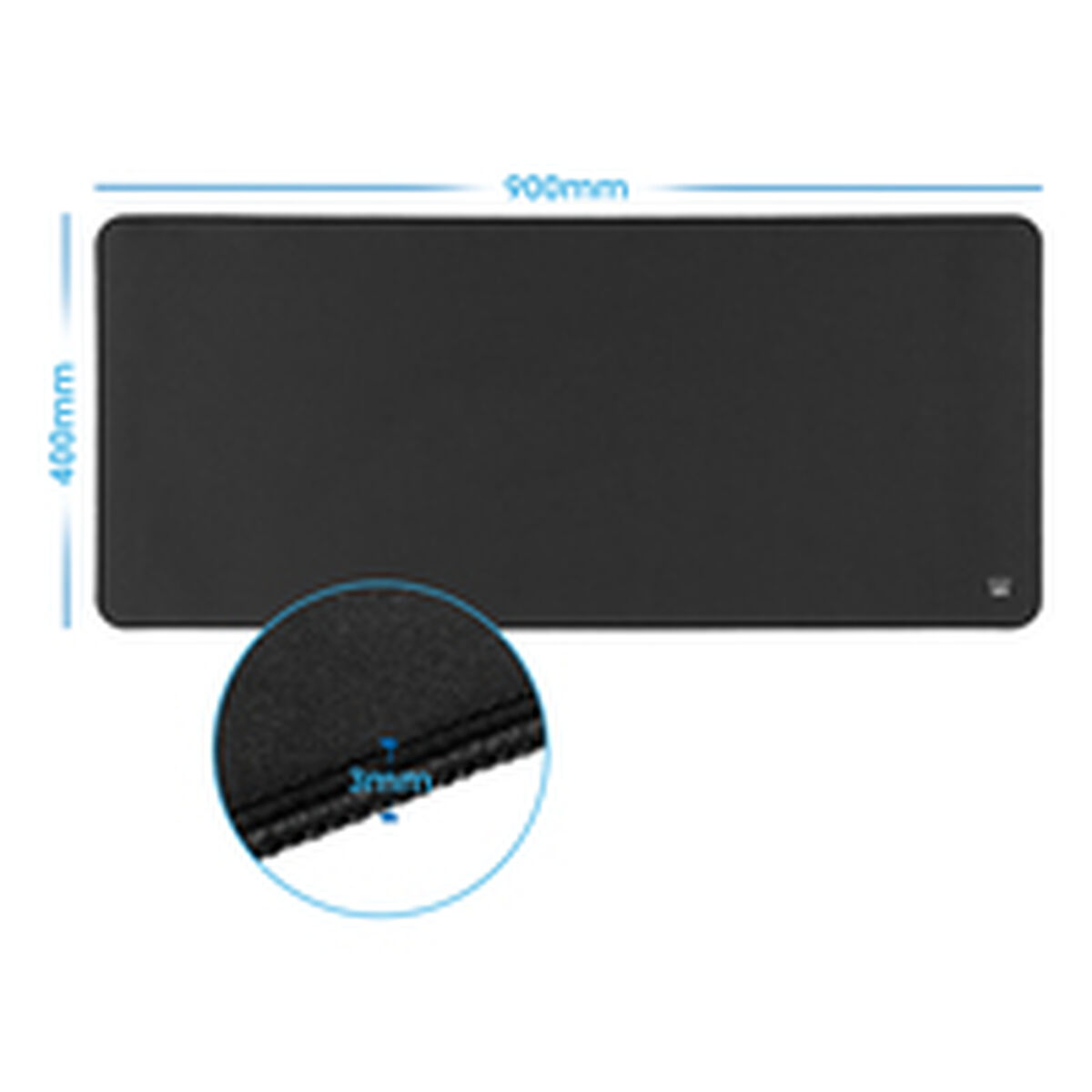 Mousepad Ewent EW3182 Schwarz