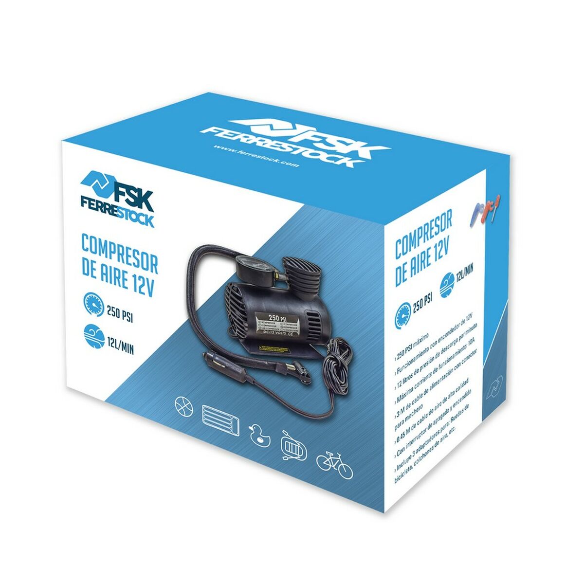 Compressor de Ar Ferrestock 20,7 bar 12 V