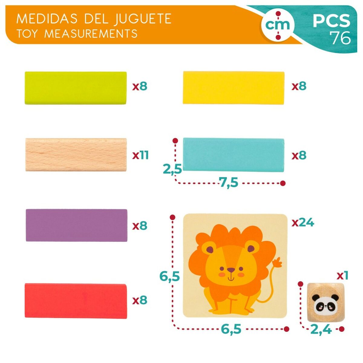 Set de Construcție Woomax (6 Unități)