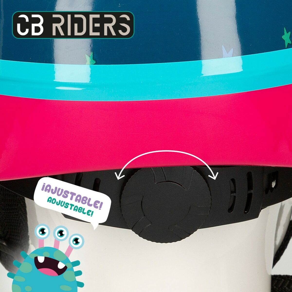 Kit casco e ginocchiere Colorbaby Mostro