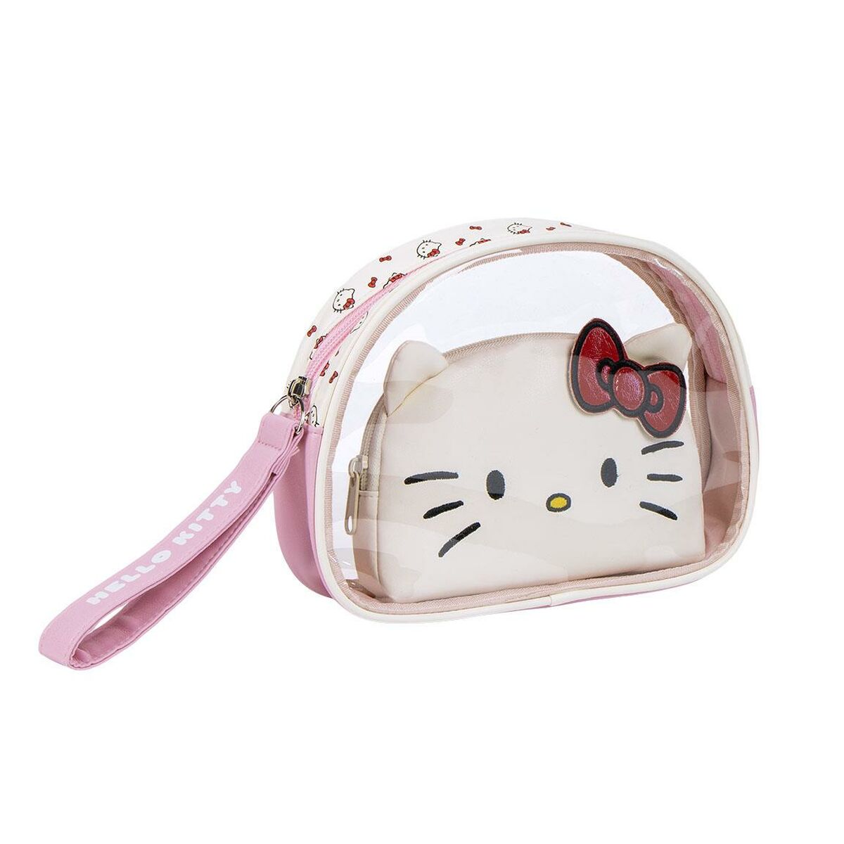 Reiseetui Hello Kitty Rosa 100 % Polyuretan