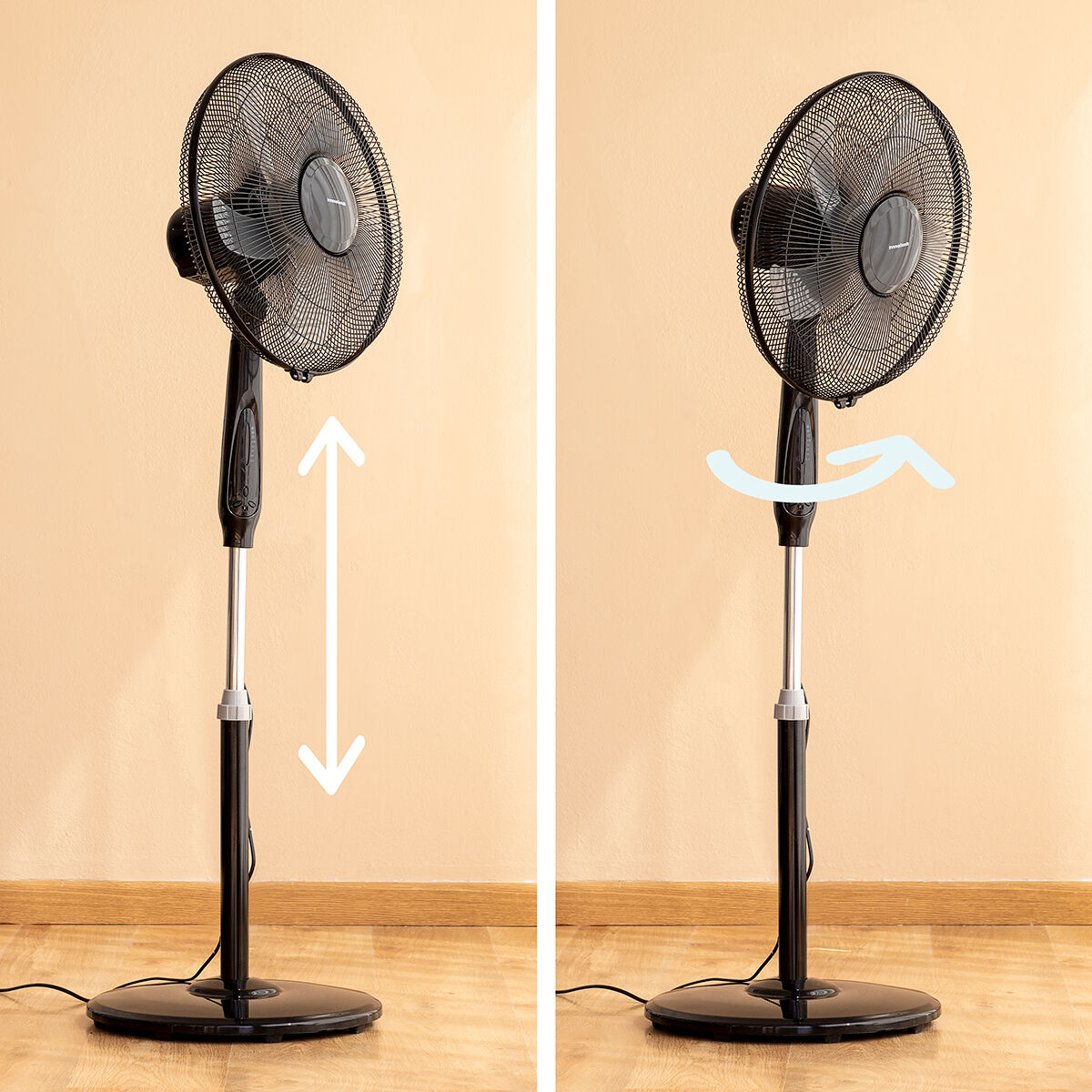 Pedestal Fan with Remote Control InnovaGoods Airstreem Black 45 W | Buy at wholesale price