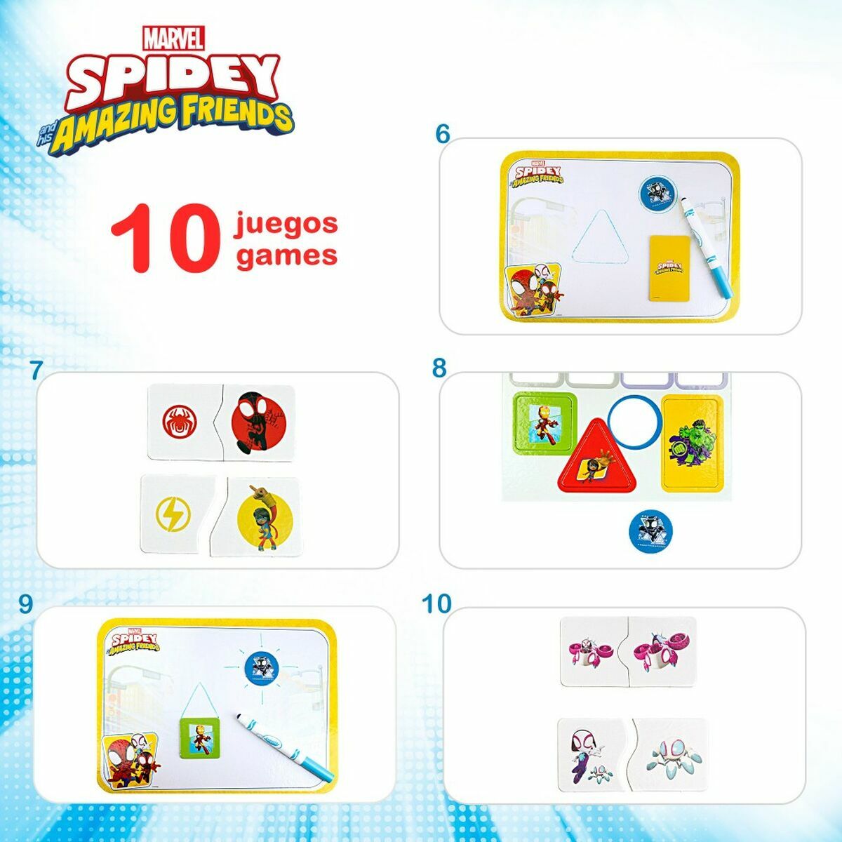 Multispillebord Spidey 6 enheter