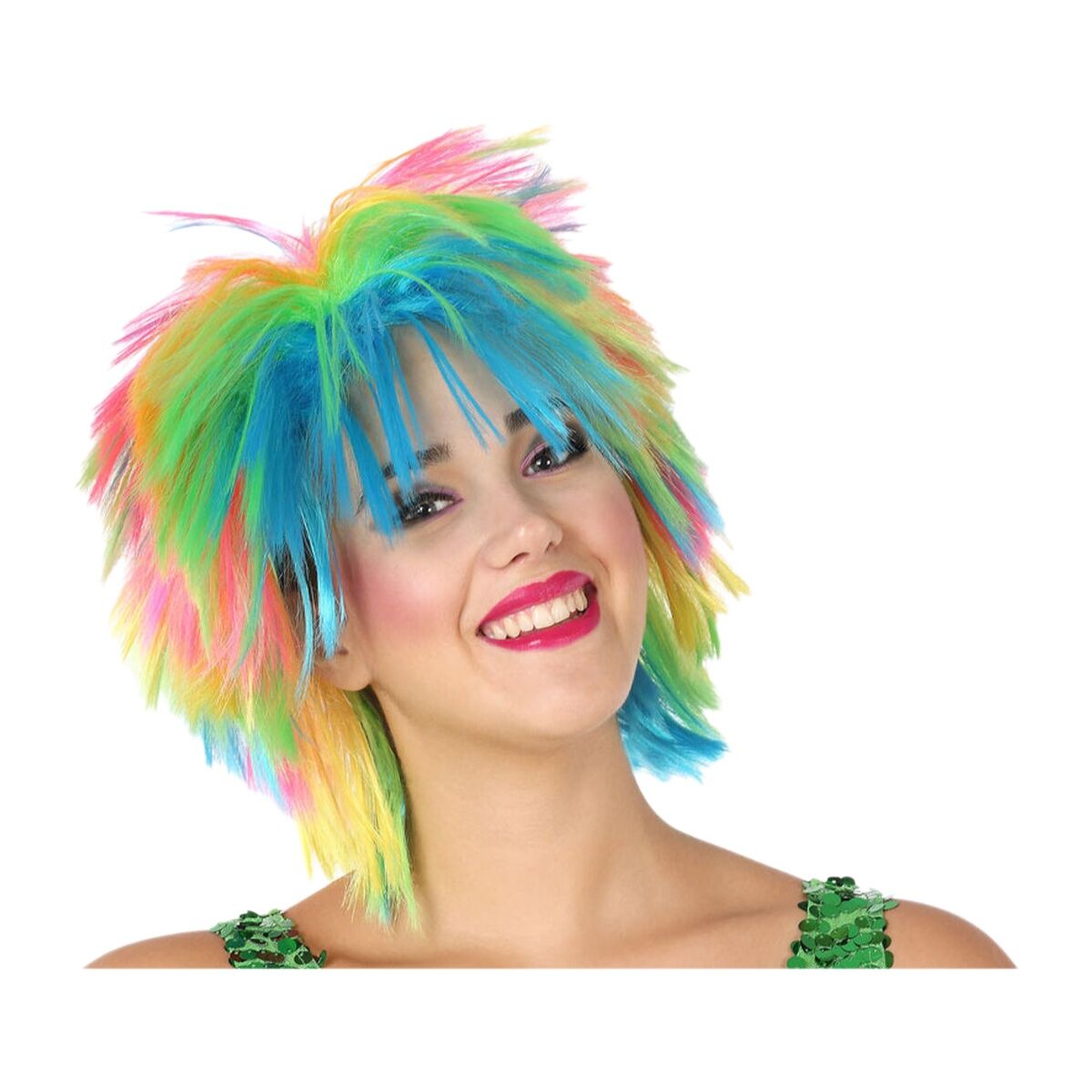 Peruca Multicolor Punk