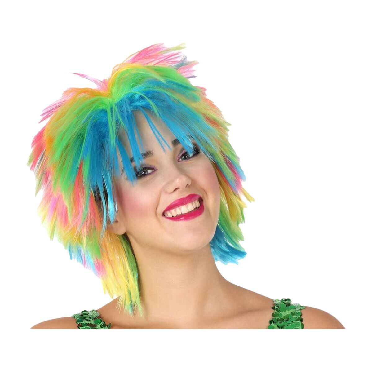 Peruca Multicolor Punk