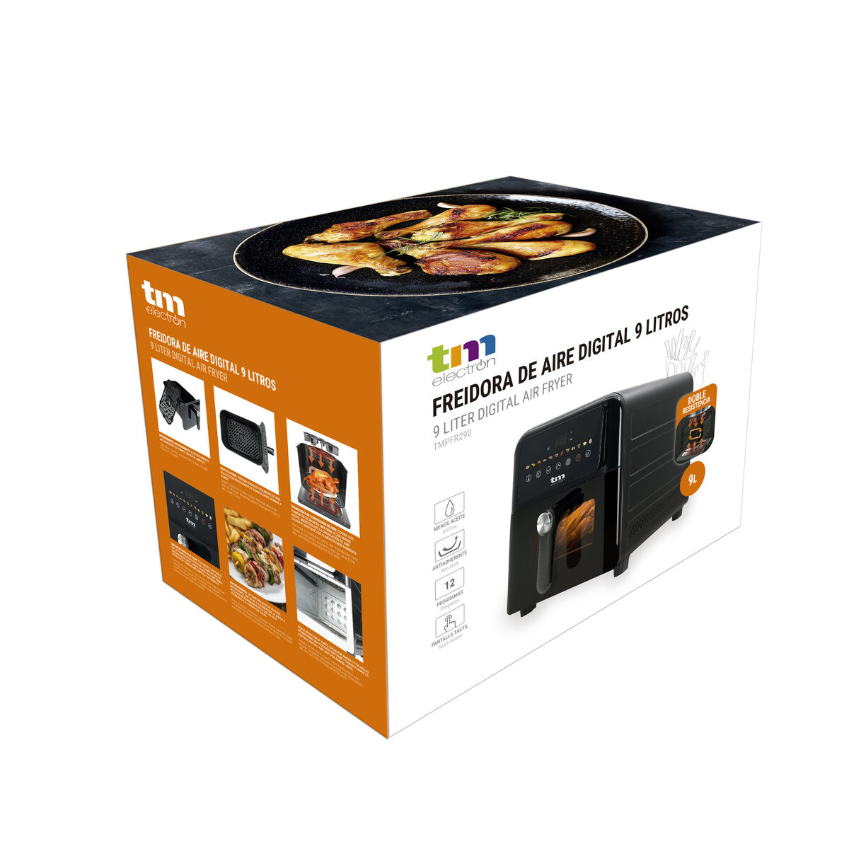 Friggitrice ad Aria TM Electron 2000 W 9 L