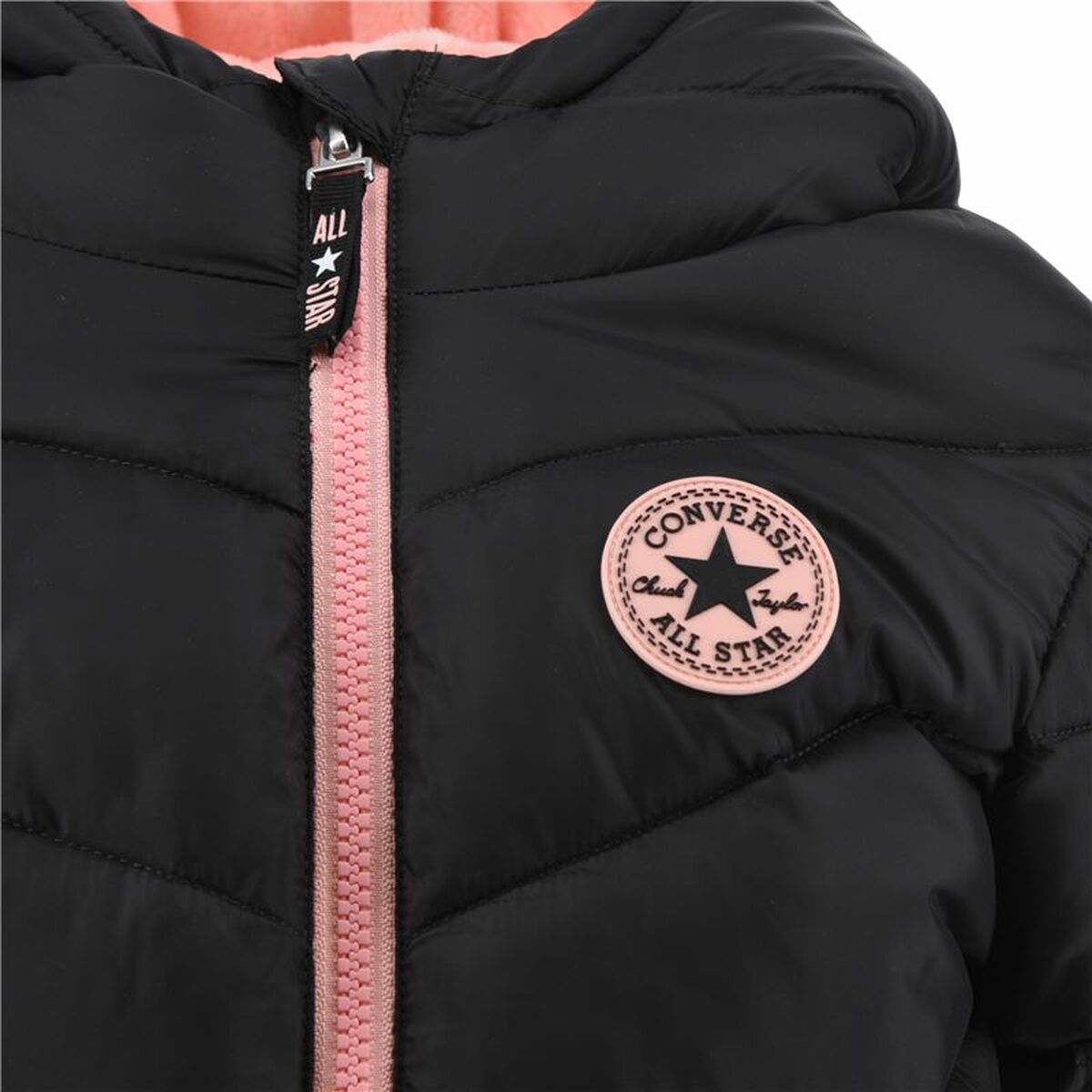 Детско яке Converse Solid Mdwt Puffer Черен
