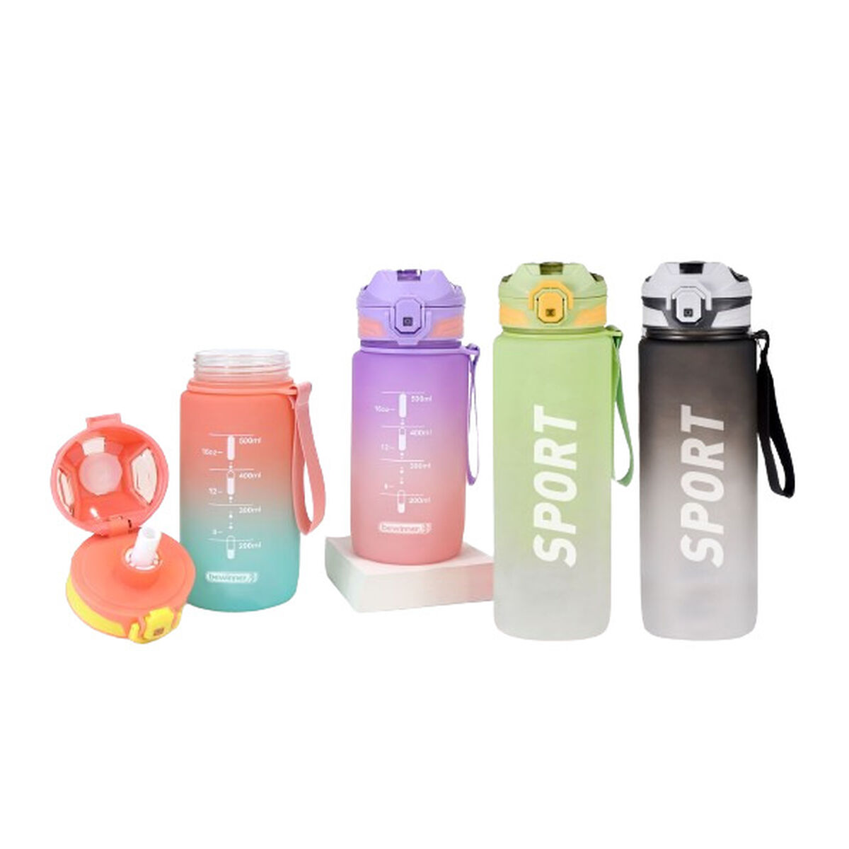 Vattenflaska Bewinner Multicolour 600 ml