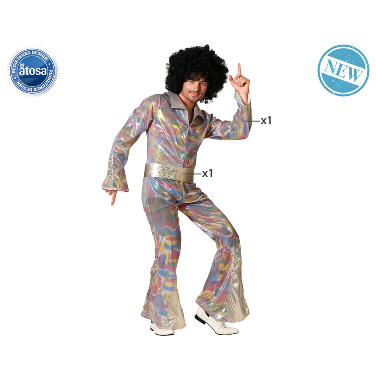 Kostume til voksne Disco