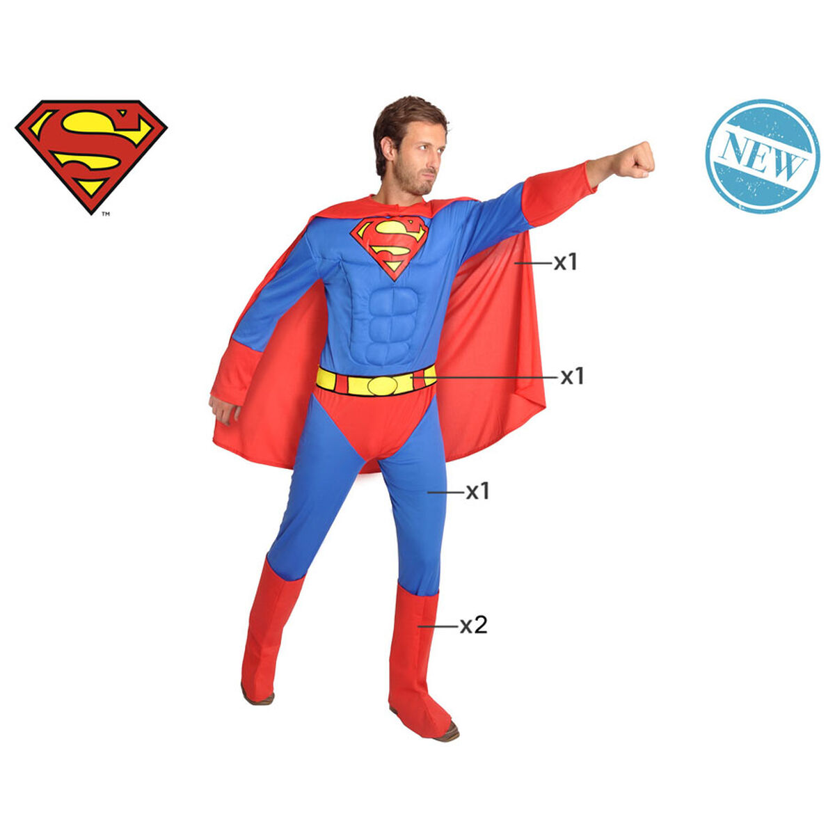 Kostume til voksne Superman