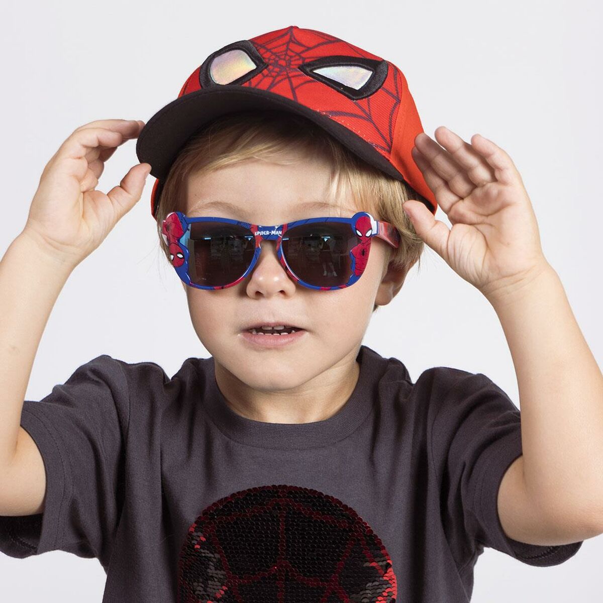 Barnkeps Spider-Man Röd