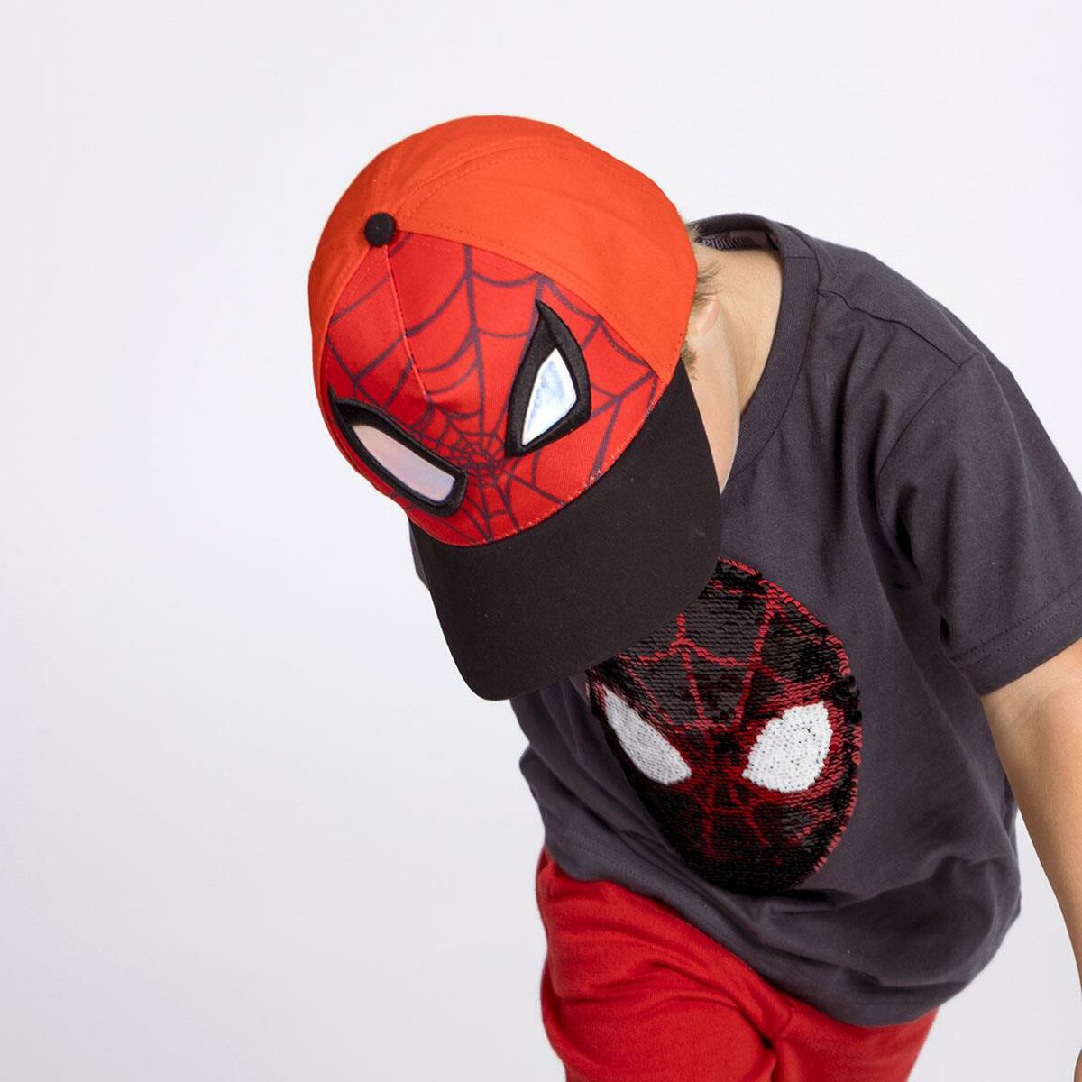 Barnkeps Spider-Man Röd