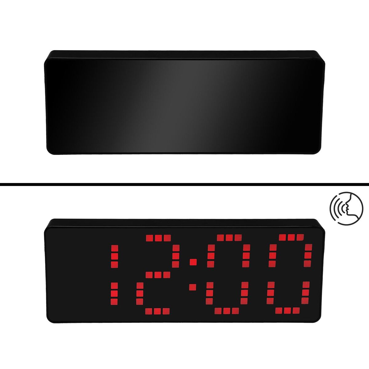 Alarm Clock Versa Black Red