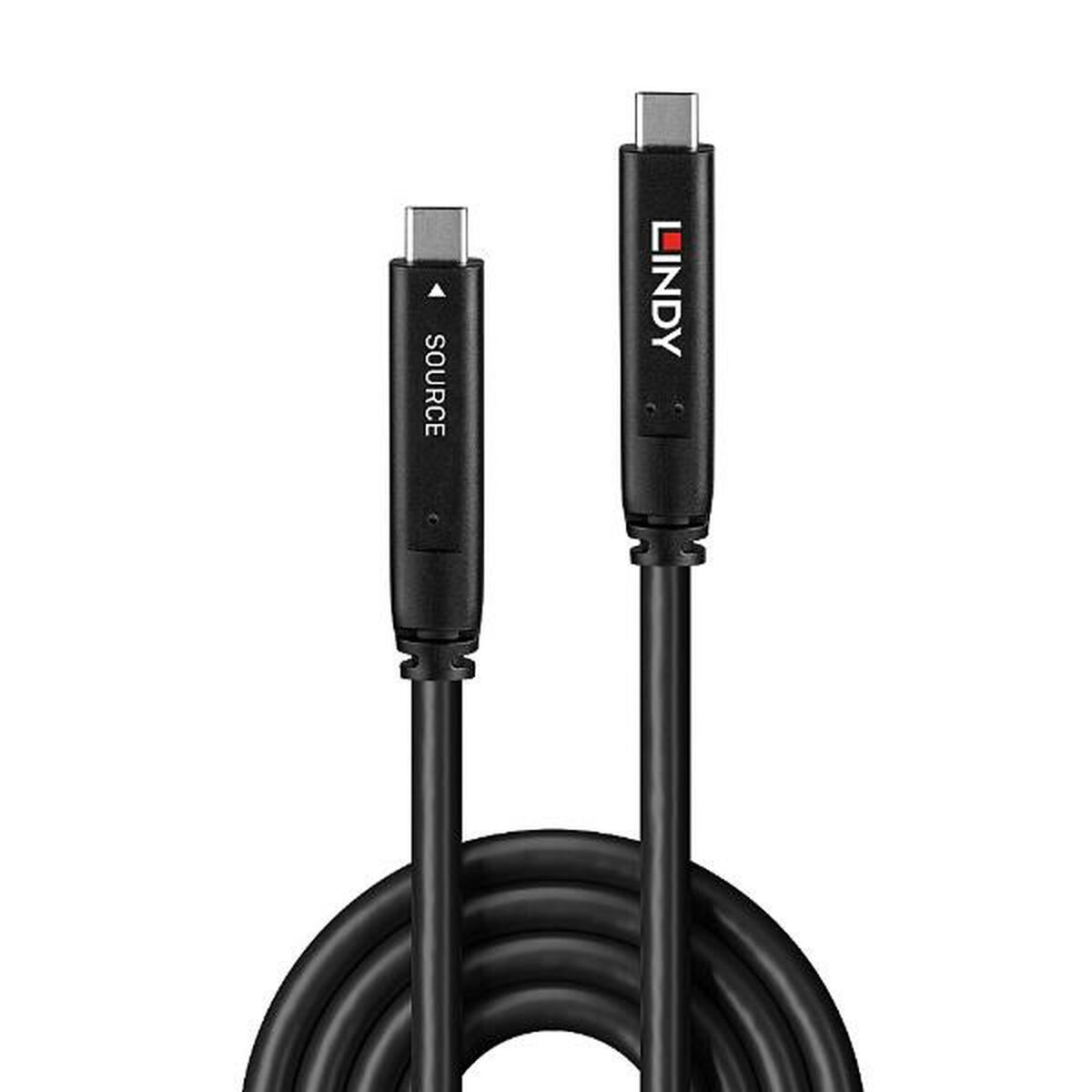 USB Cable LINDY 10 m Black