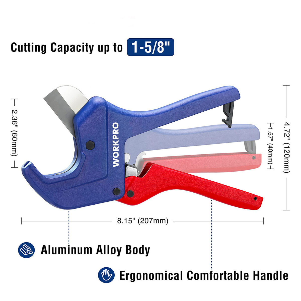 Csővágó Workpro 60 mm