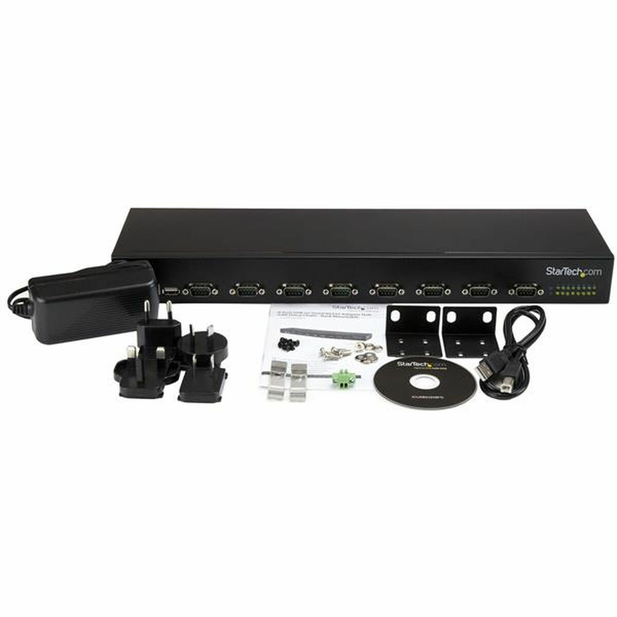 USB Hub Startech ICUSB23208FD Sort