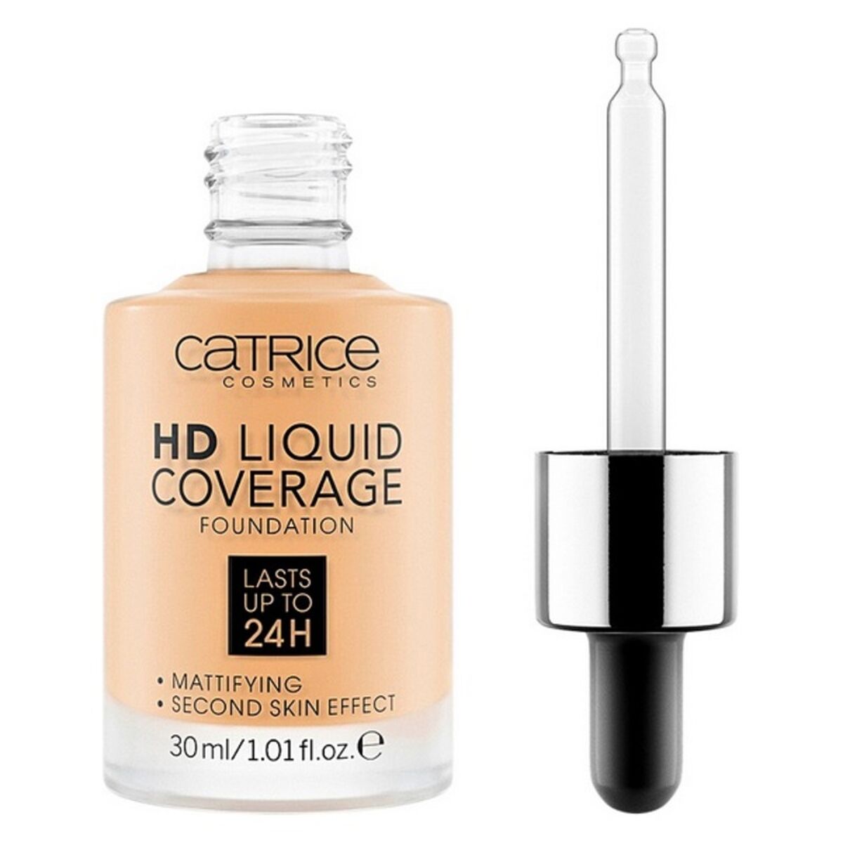 Flytande makeupbas Hd Liquid Coverage Foundation Catrice