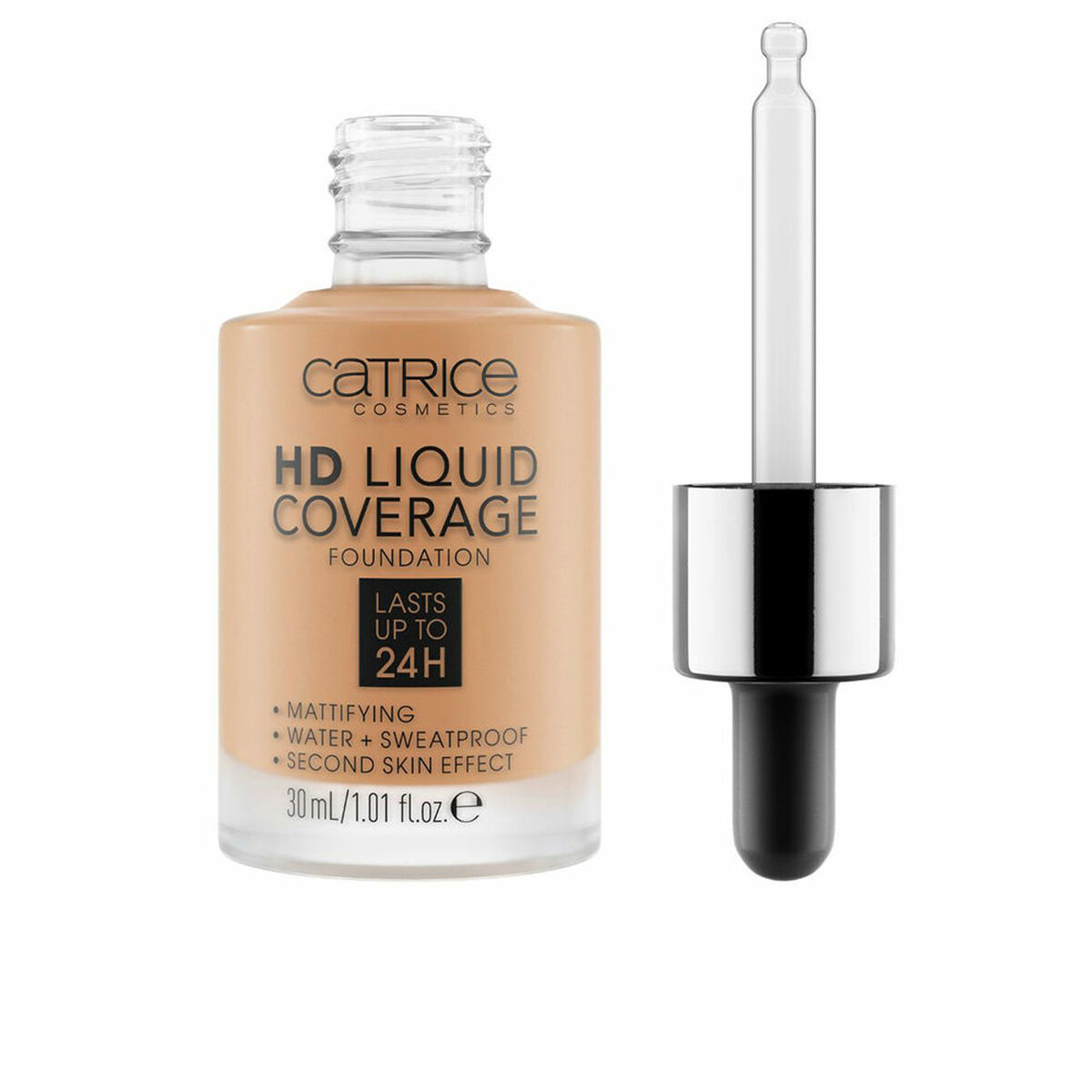 Flytande makeupbas Hd Liquid Coverage Foundation Catrice