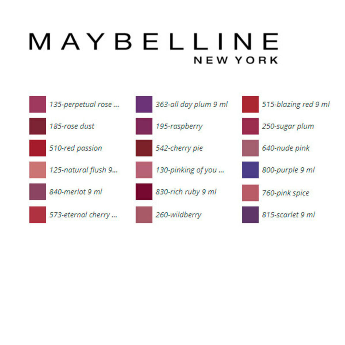 Batom Superstay Maybelline