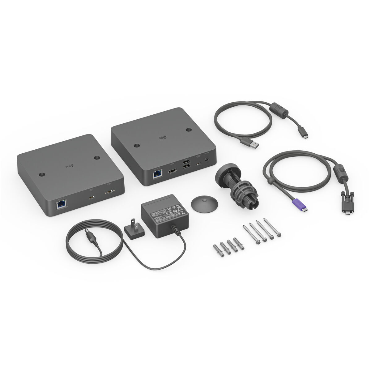 Hub USB Logitech 952-000199 Schwarz