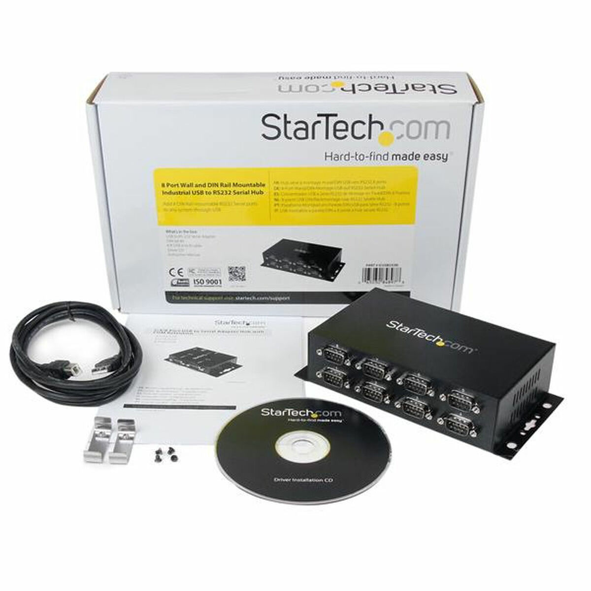 USB til RS232-adapter Startech ICUSB2328I Sort