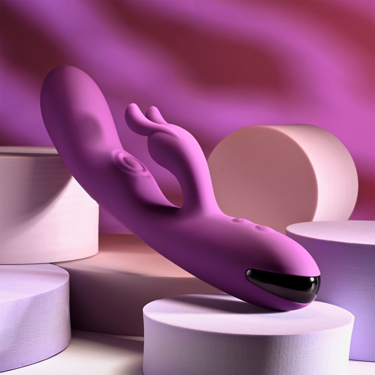 Vibration de Stimulation Double Evolved Playboy Violet