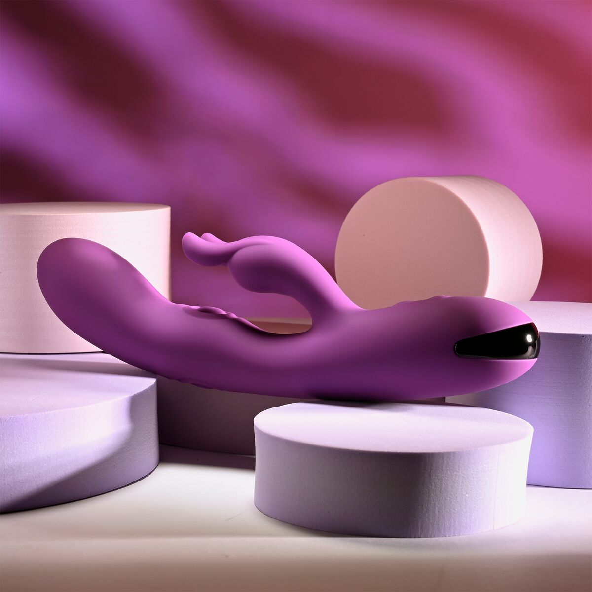 Vibration de Stimulation Double Evolved Playboy Violet