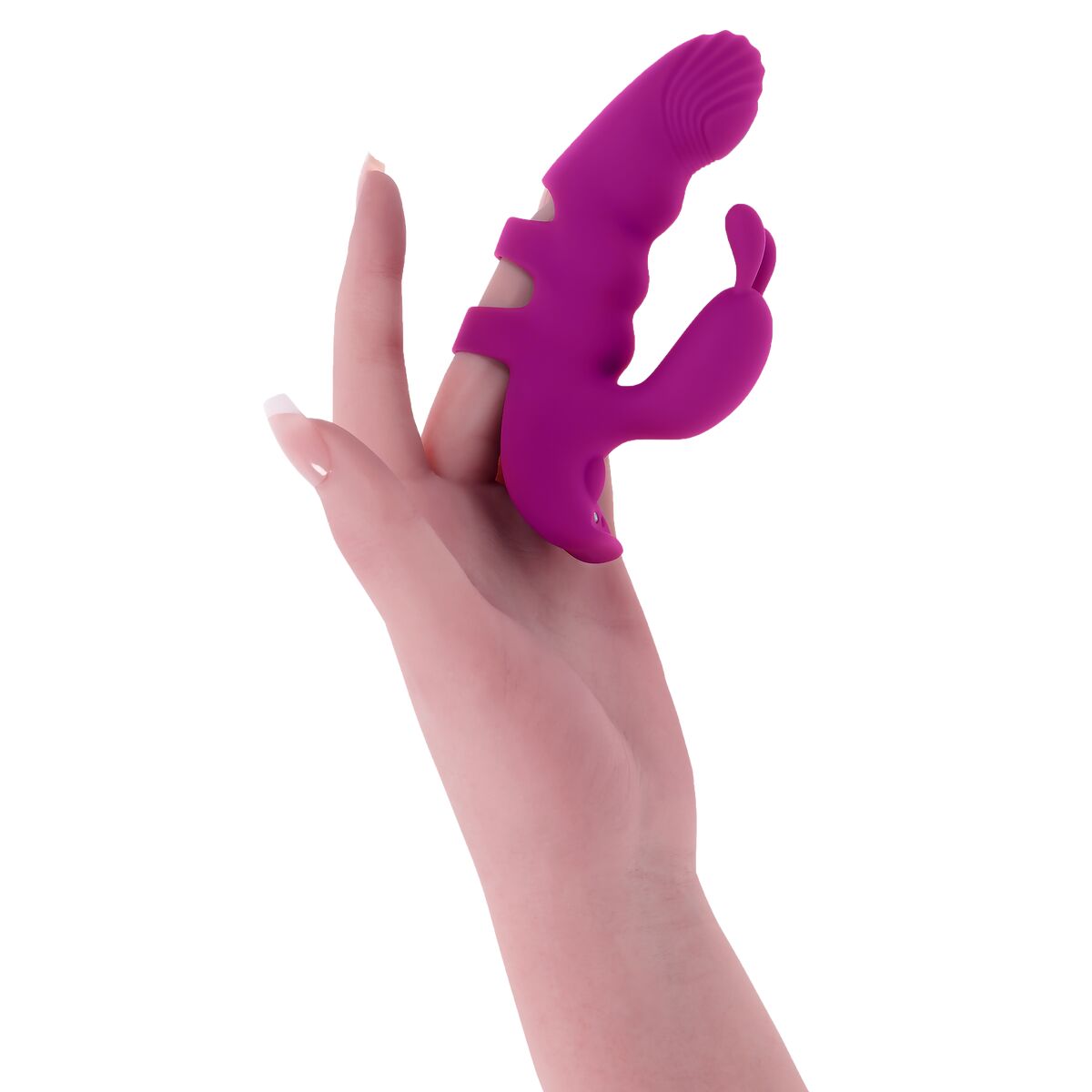 Vibration de Stimulation Double Evolved Playboy Violet