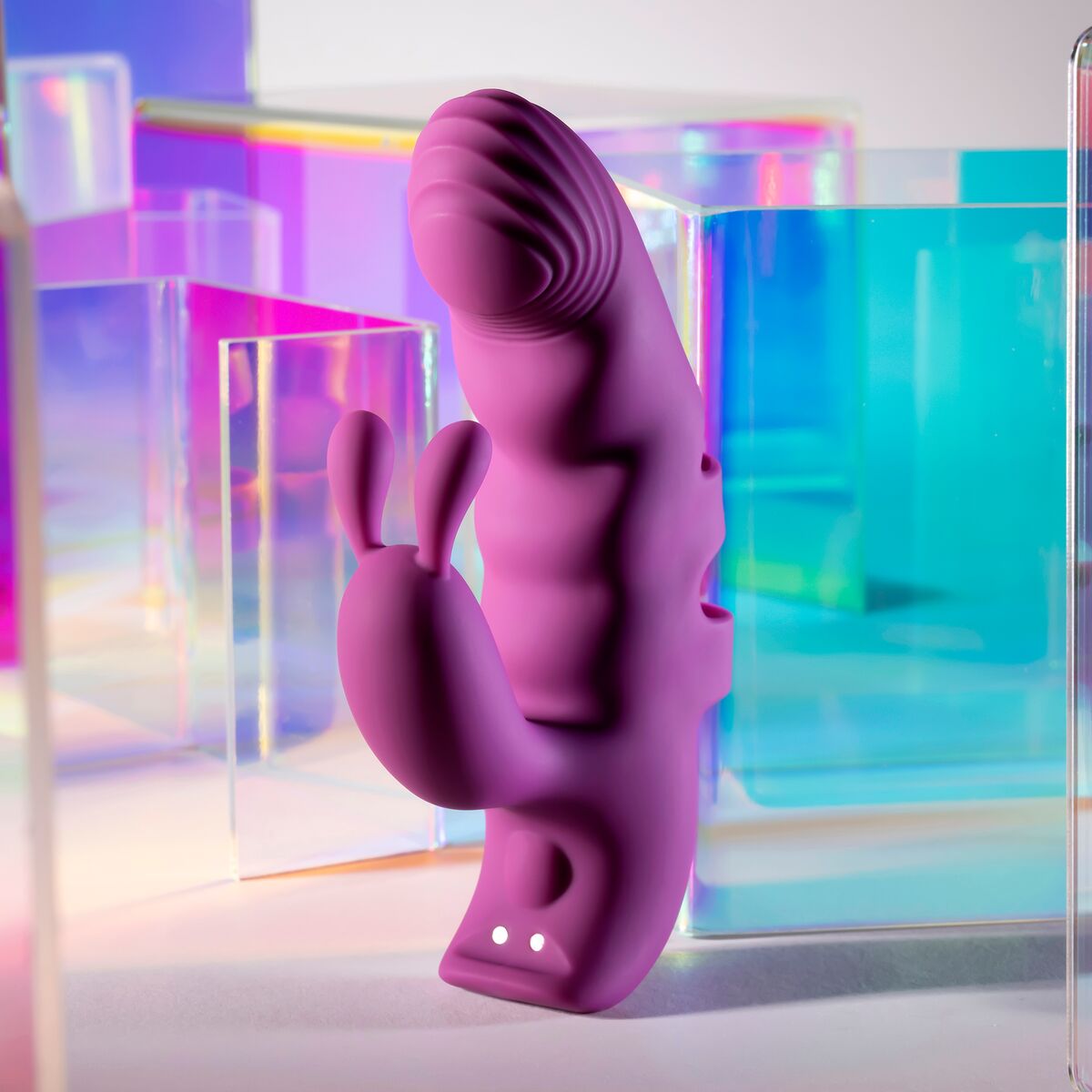 Vibration de Stimulation Double Evolved Playboy Violet