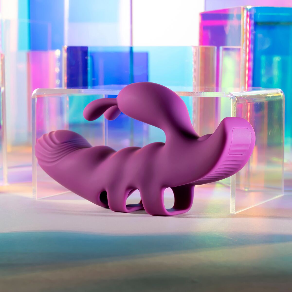 Vibration de Stimulation Double Evolved Playboy Violet