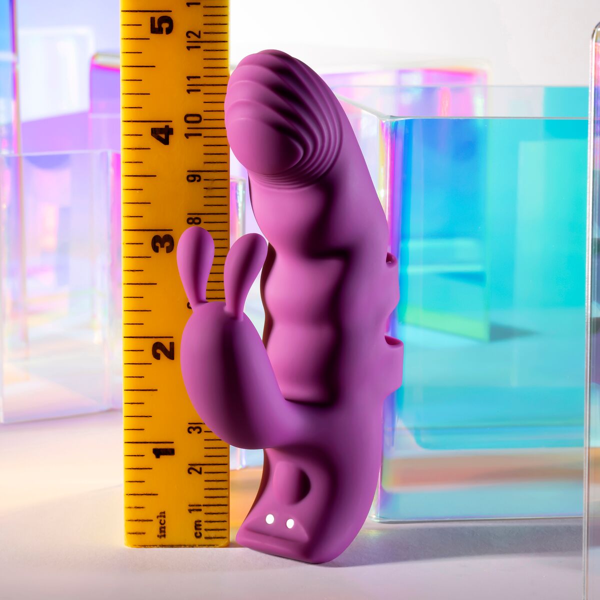 Vibration de Stimulation Double Evolved Playboy Violet
