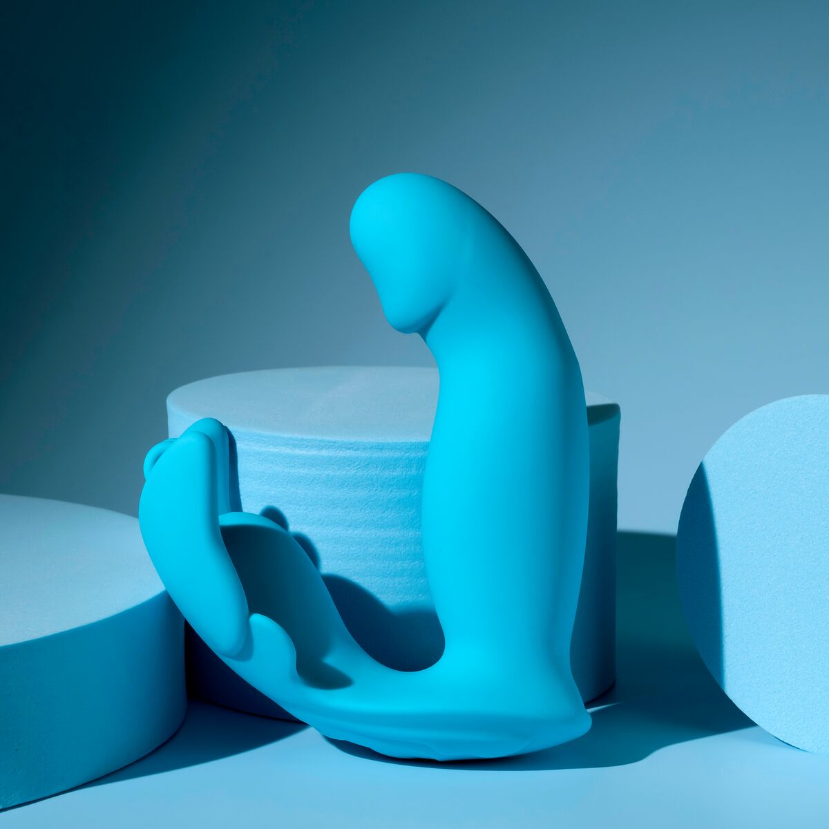 Vibration de Stimulation Double Evolved Bleu