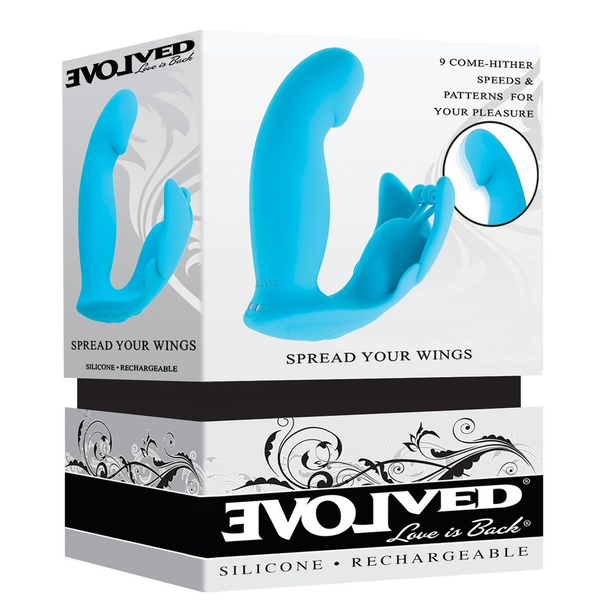 Dual Stimulation Vibrator Evolved Albastru