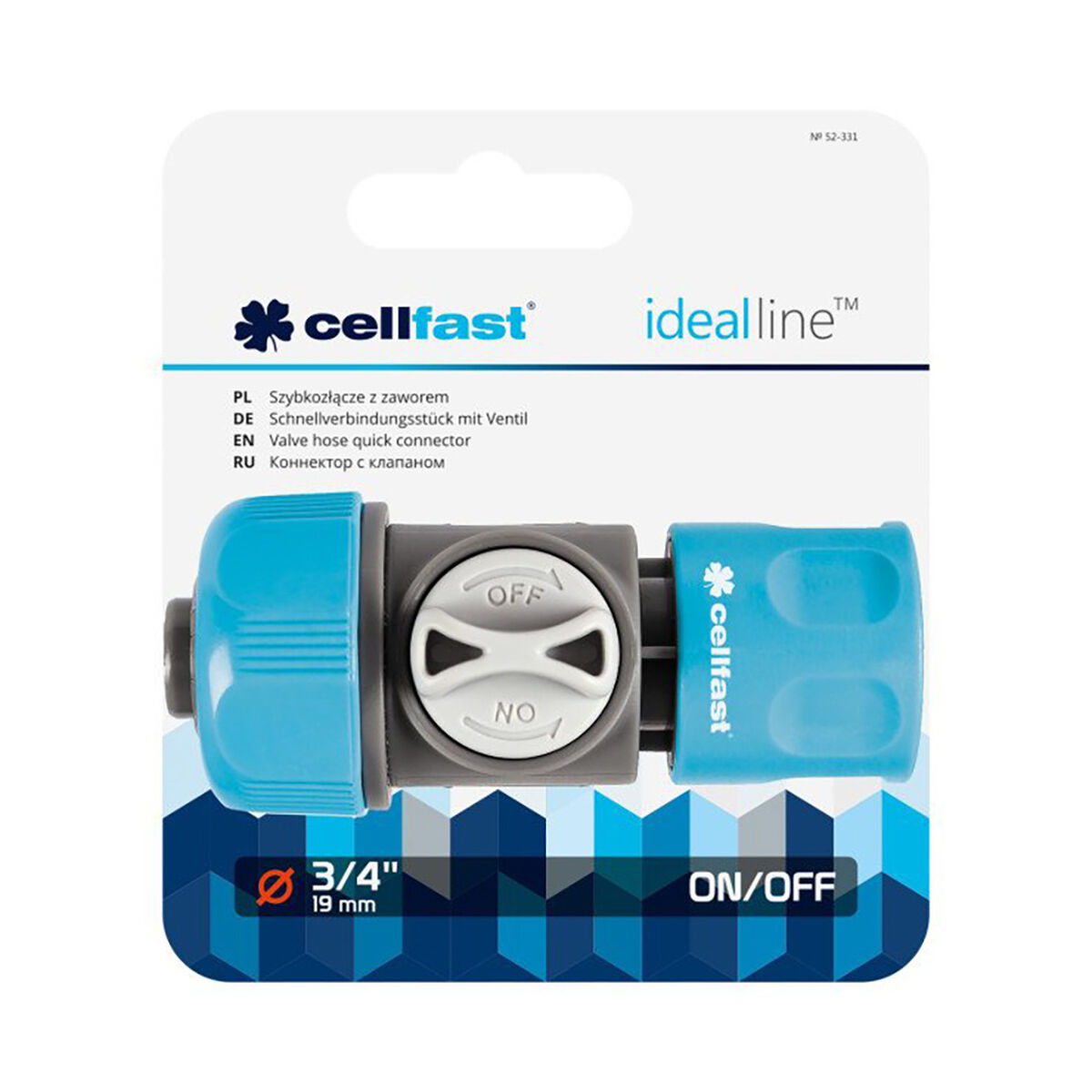 Conector de mangueira Cellfast 3/4"