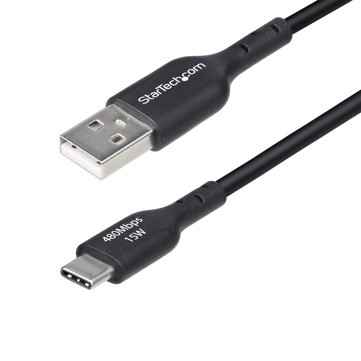 USB-kaabel Startech USB2AC1MNC Must 1 m