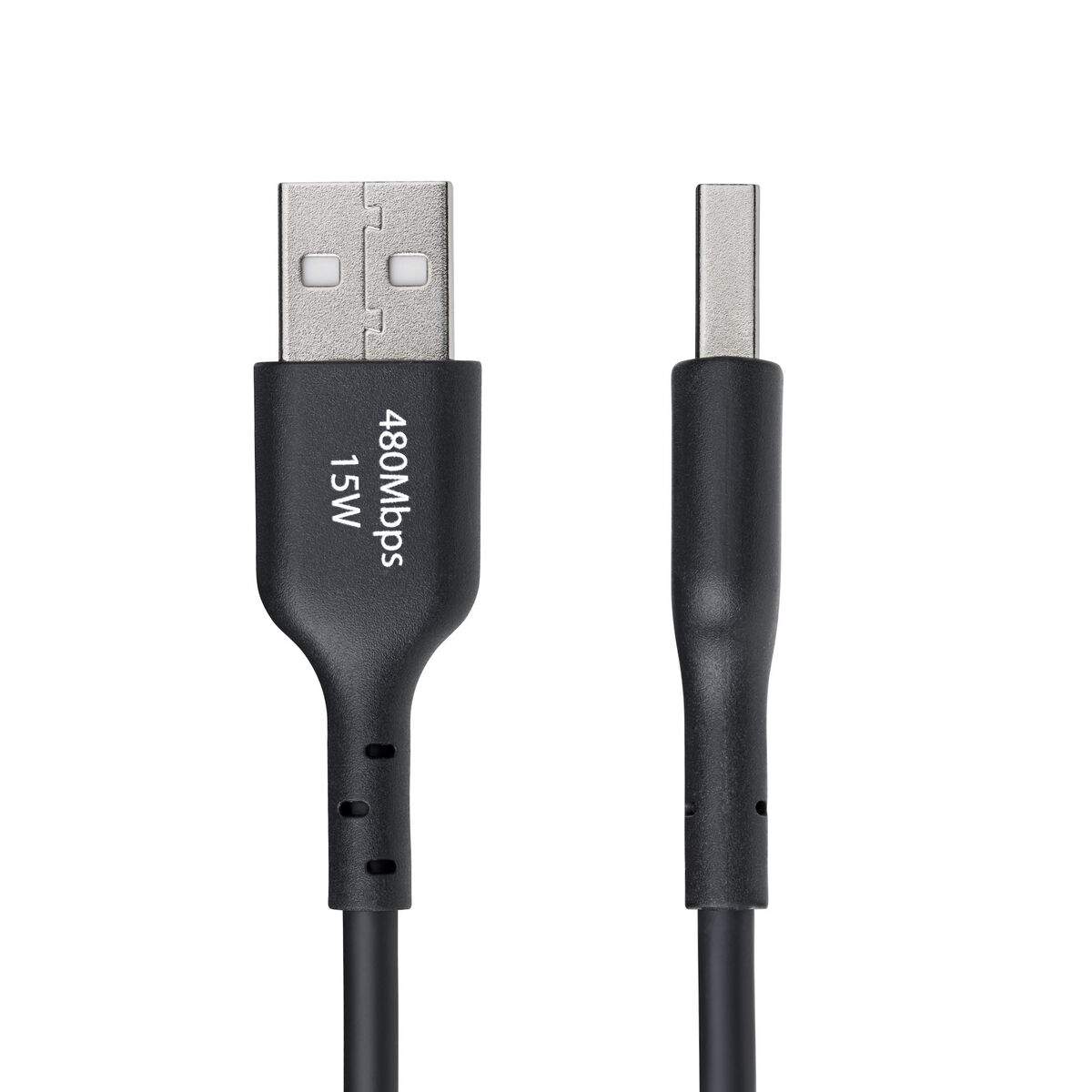 USB Kabelis Startech USB2AC2MNC Melns 2 m