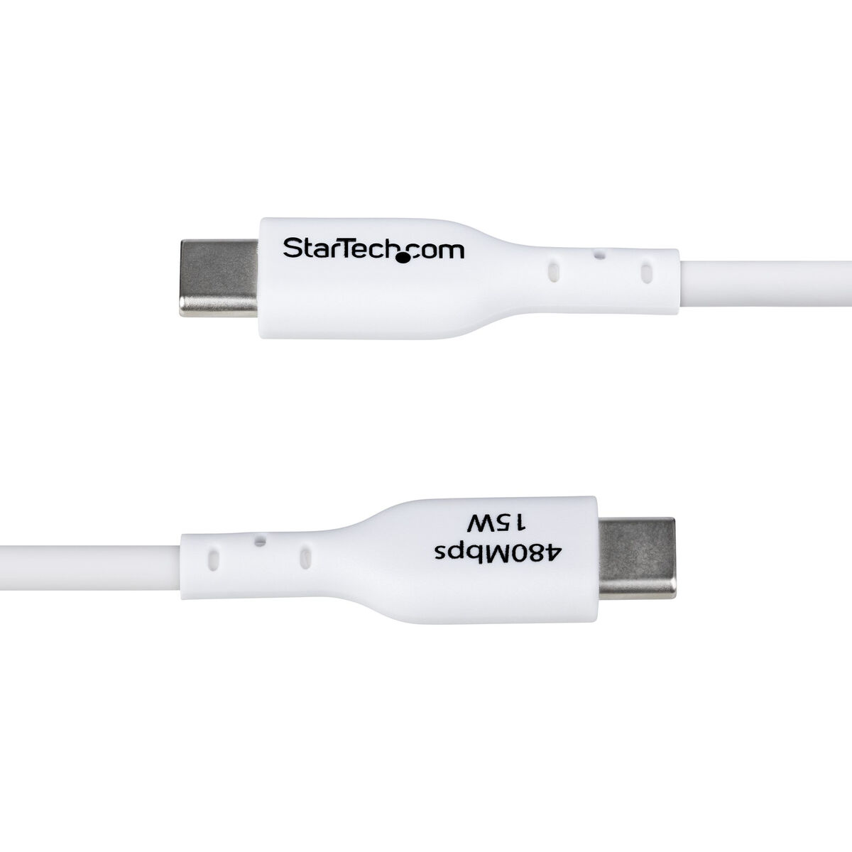 USB Cable Startech USB2AC2MNCWHE Бял 2 m