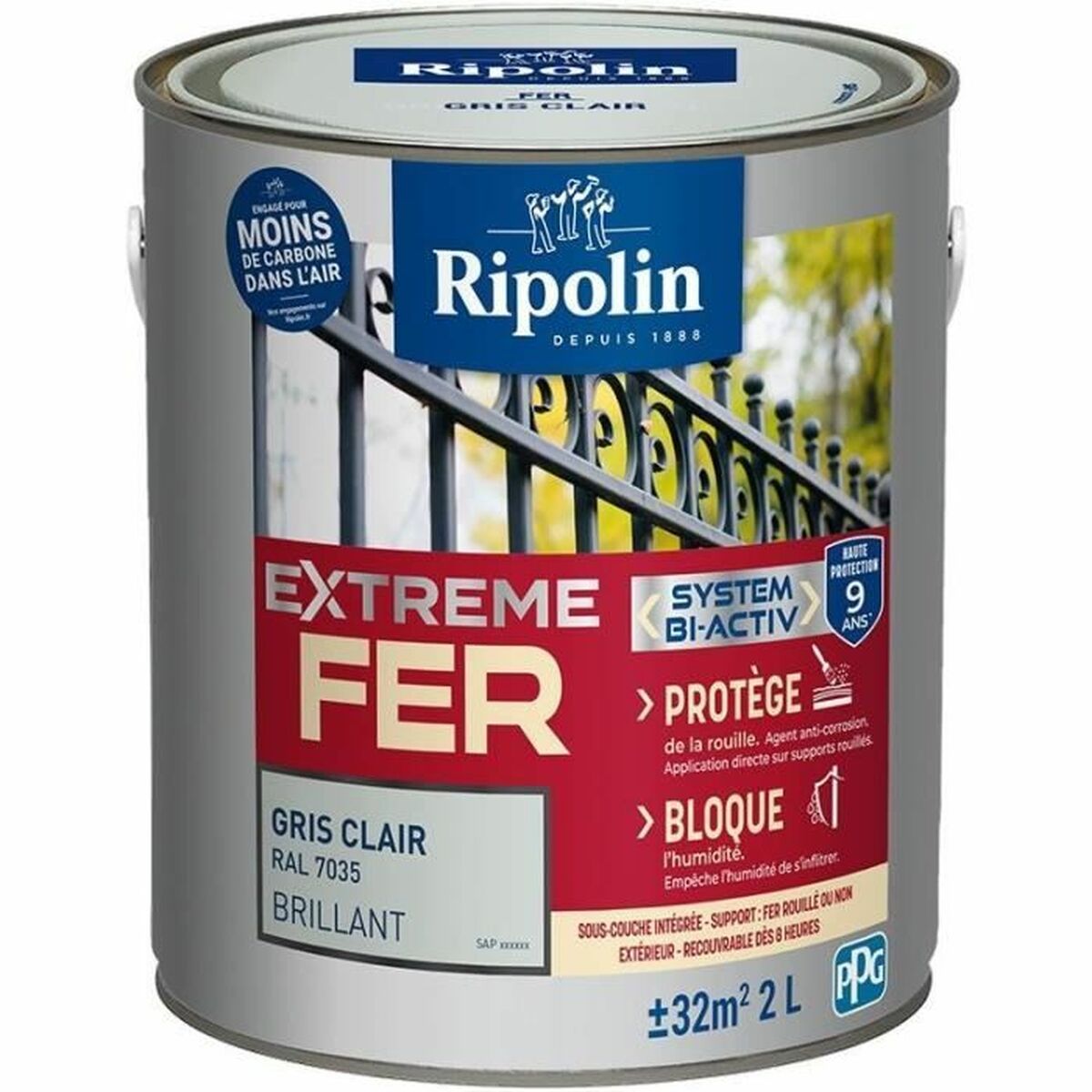 Pohjamaali Ripolin Harmaa 2 L