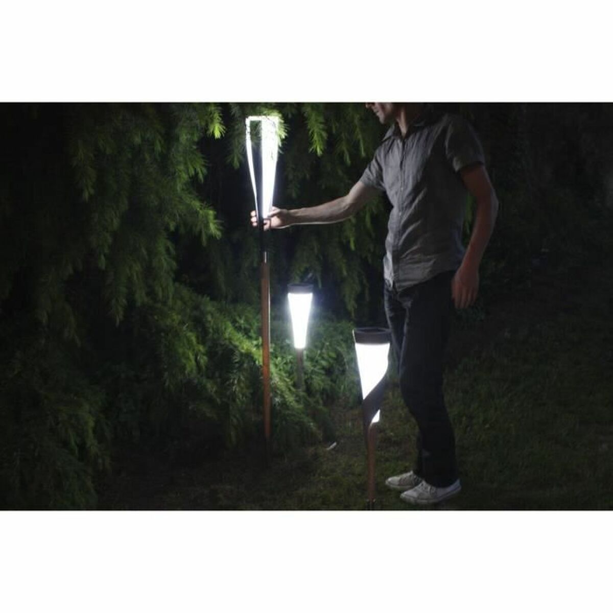 Solcellelampe Solar epi Hvit