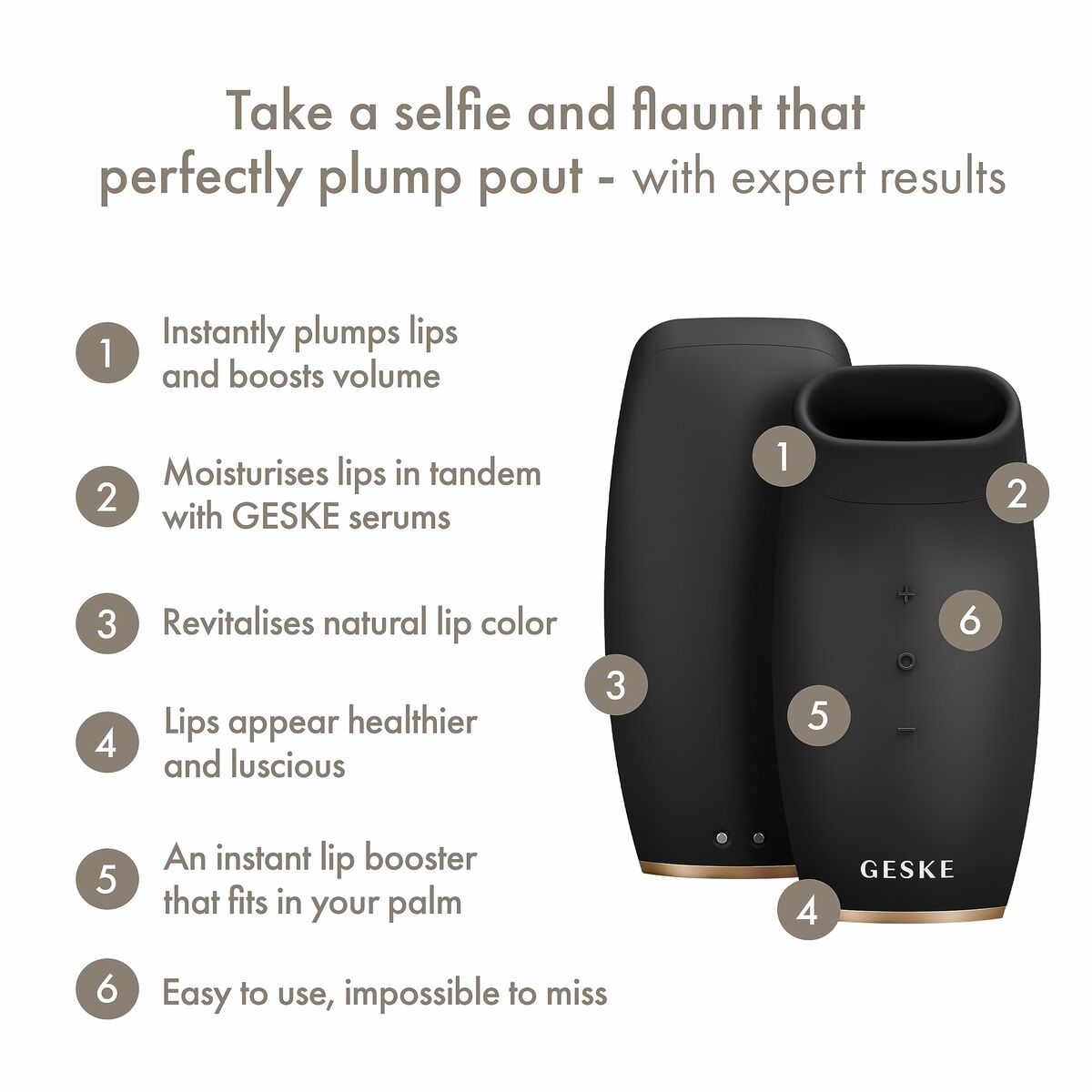Lip plumper Geske Sort