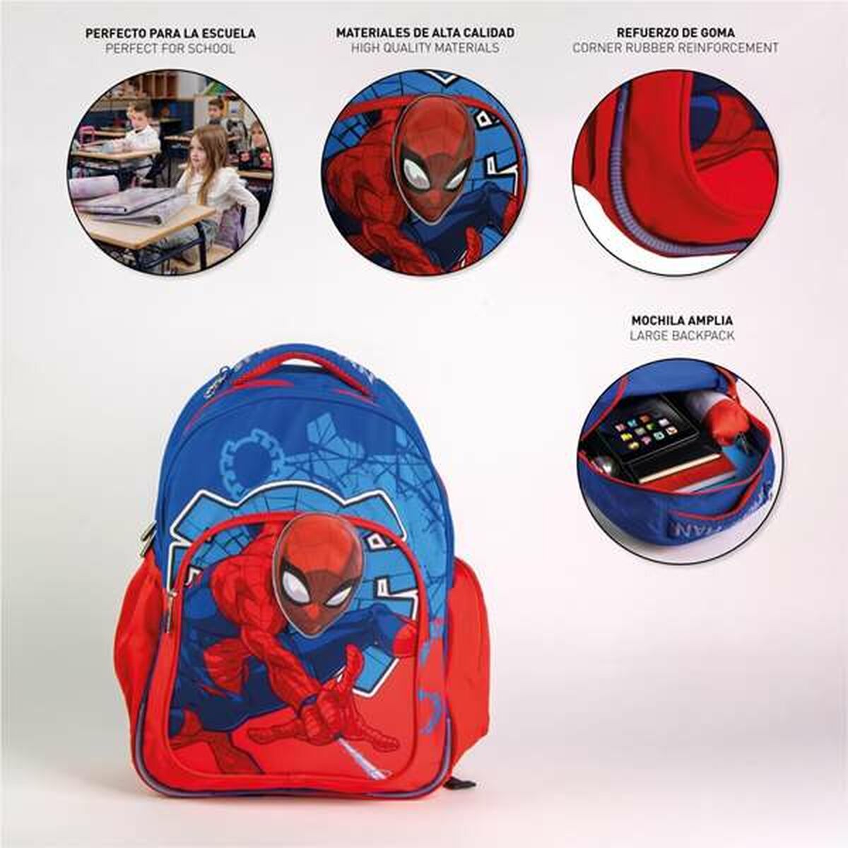 Kooliseljakott Spider-Man Sinine