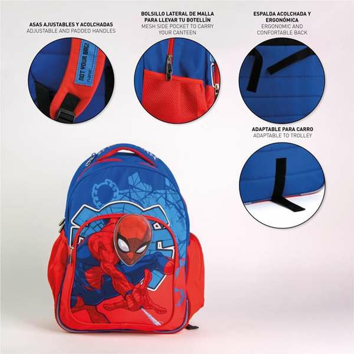 Skolebag Spider-Man Blå