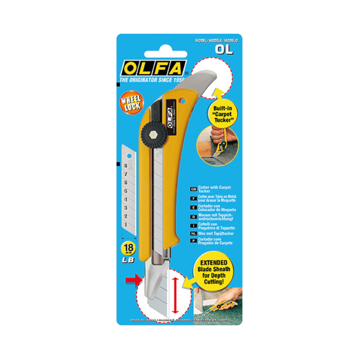 Cutter Olfa 18 mm Black Plastic