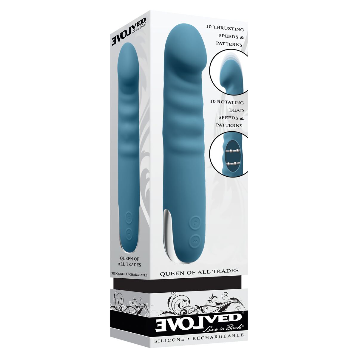 Vibromasseur Evolved Bleu