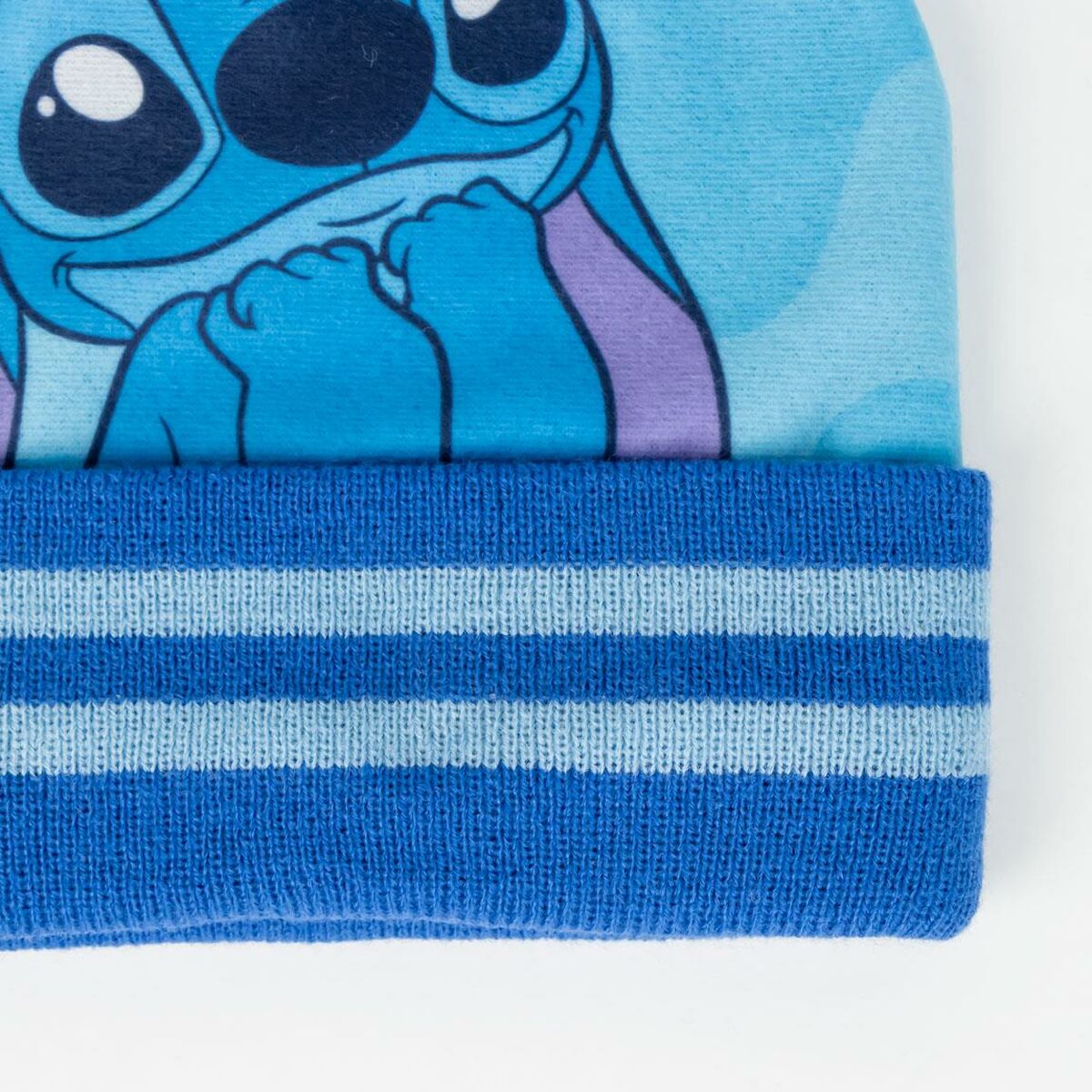 Gorro e Luvas Stitch Azul Claro